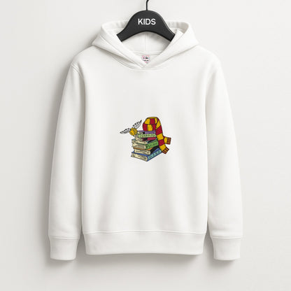 Book Stack Unisex Kids Hoodie
