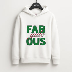 Fab-Yule-Ous Red - Christmas Puns Unisex Kids Hoodie