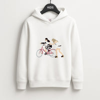 David Riding A Bike Kids Hoodie