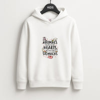 Animals Belong In Our Hearts - Vegan Kids Hoodie