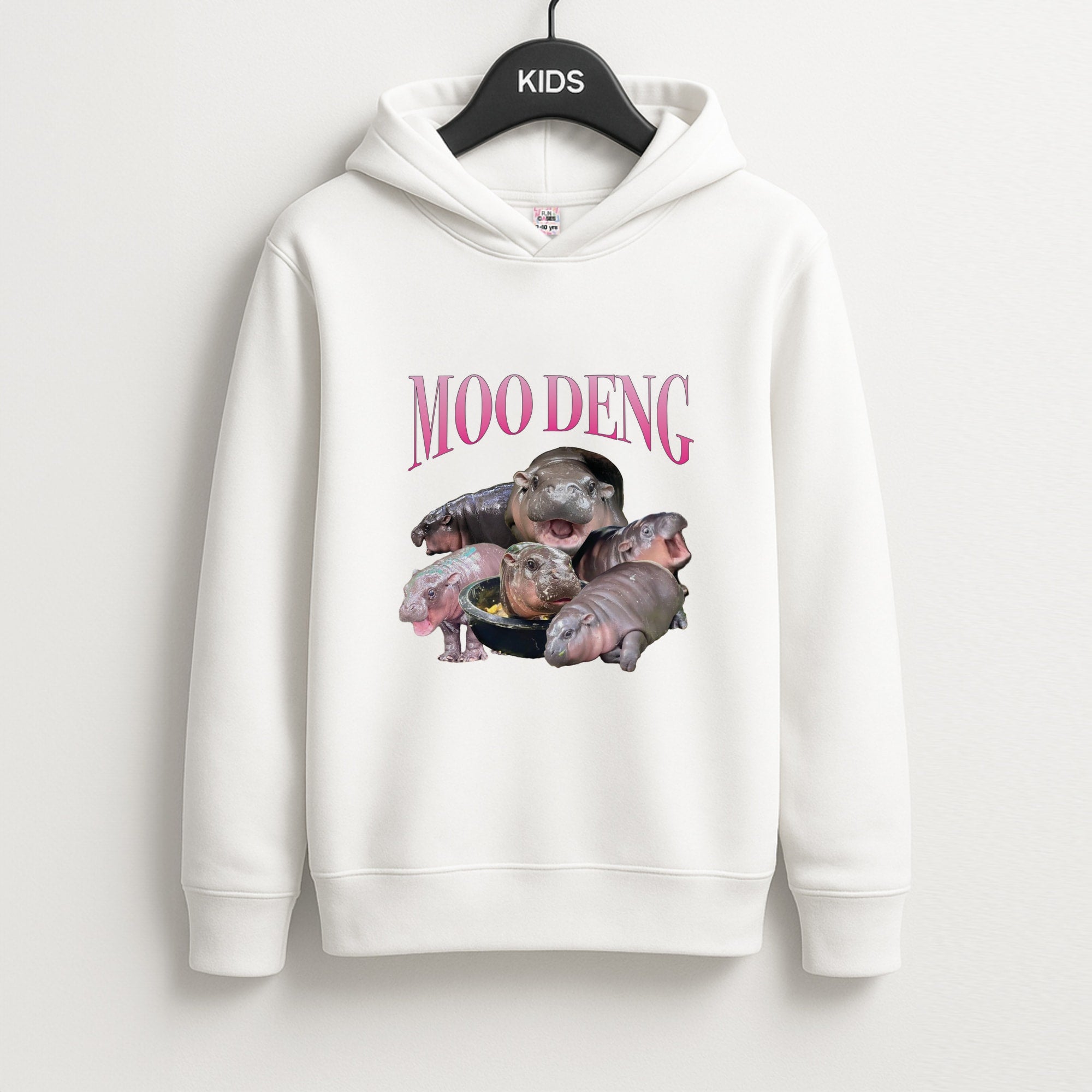 Moo Collage Unisex Kids Hoodie
