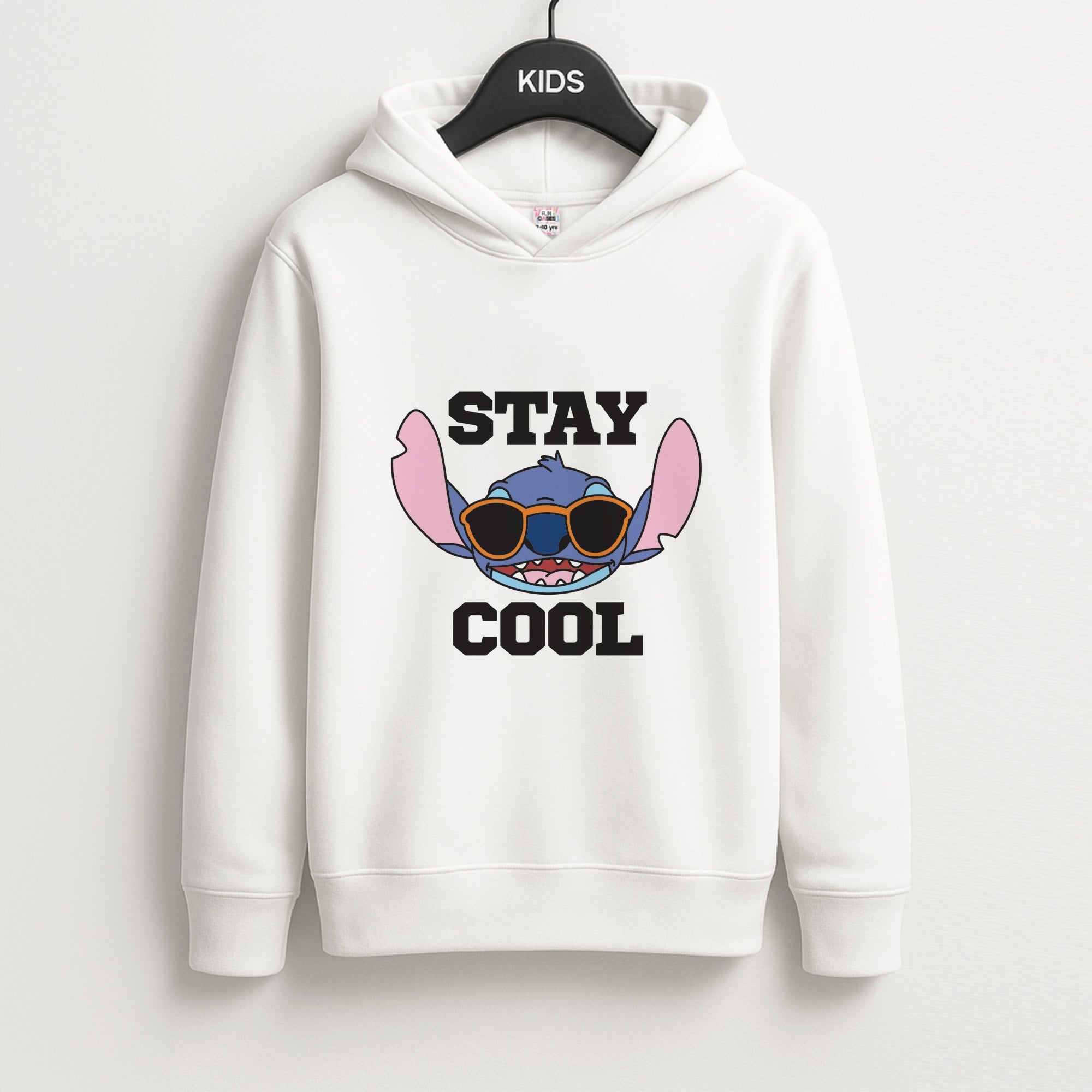 Stay Cool Blue Alien Unisex Kids Hoodie