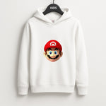 Mario Face - Mario Unisex Kids Hoodie