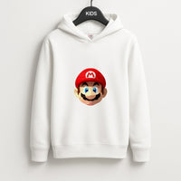 Mario Face - Mario Kids Hoodie