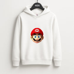 Mario Face - Mario Unisex Kids Hoodie