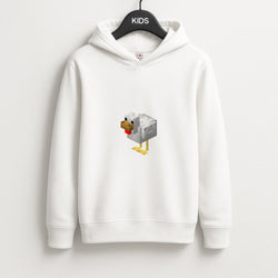 Mining Chicken Unisex Kids Hoodie