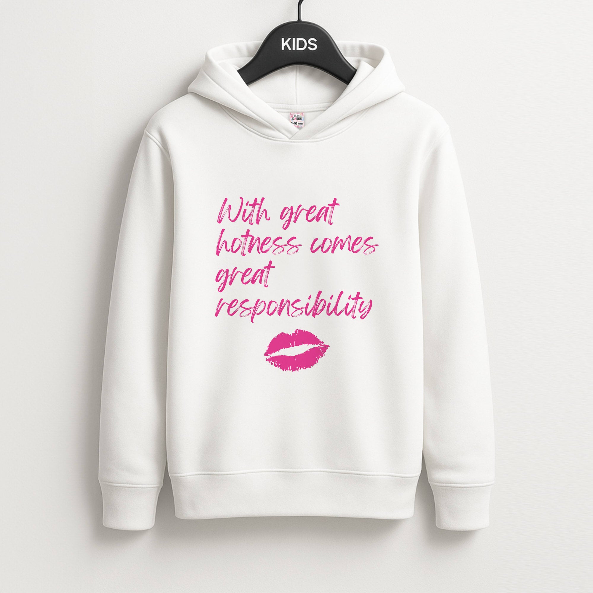 With Great Hotness  Kids Hoodie