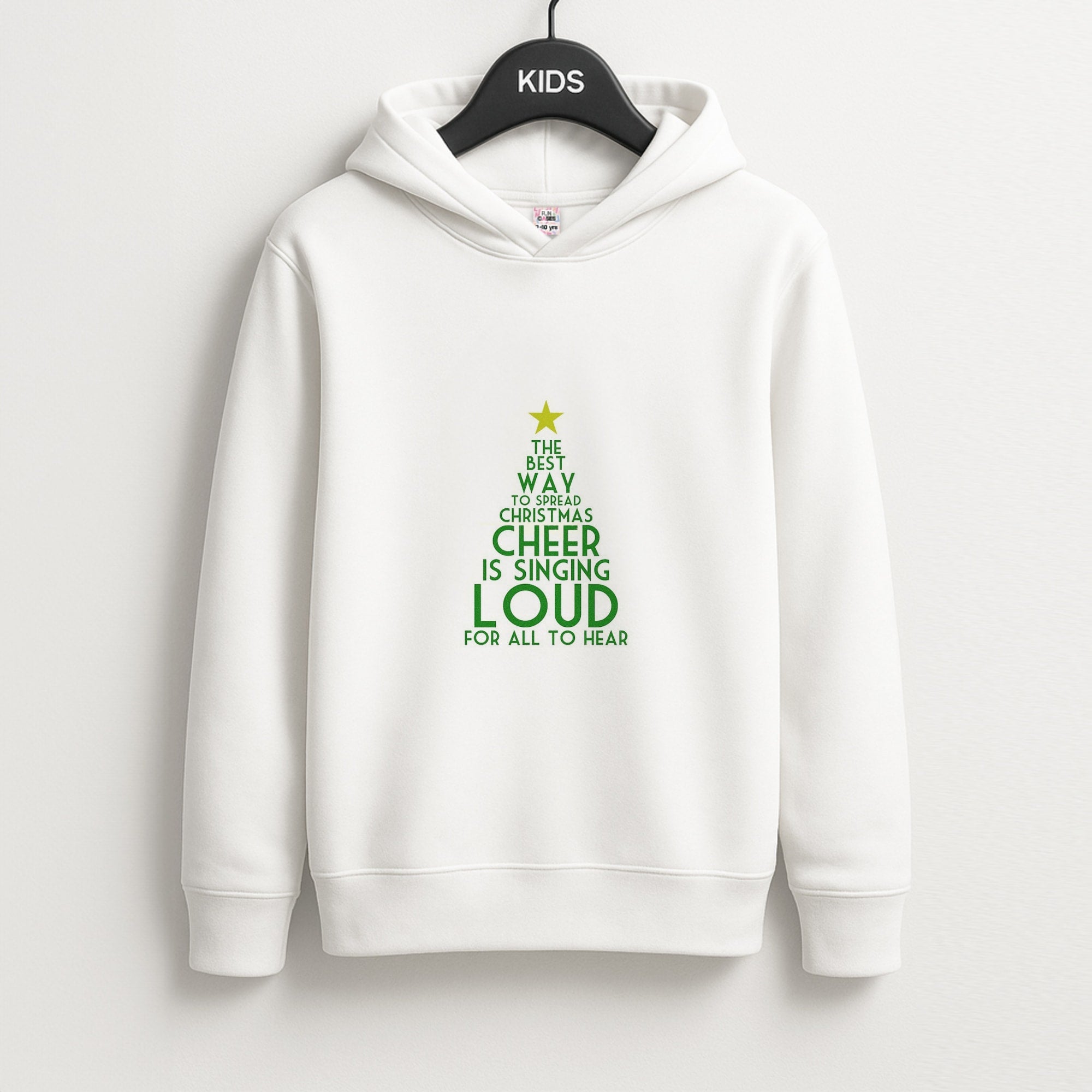 The Best Way To Spread Christmas Cheer - Elf Kids Hoodie