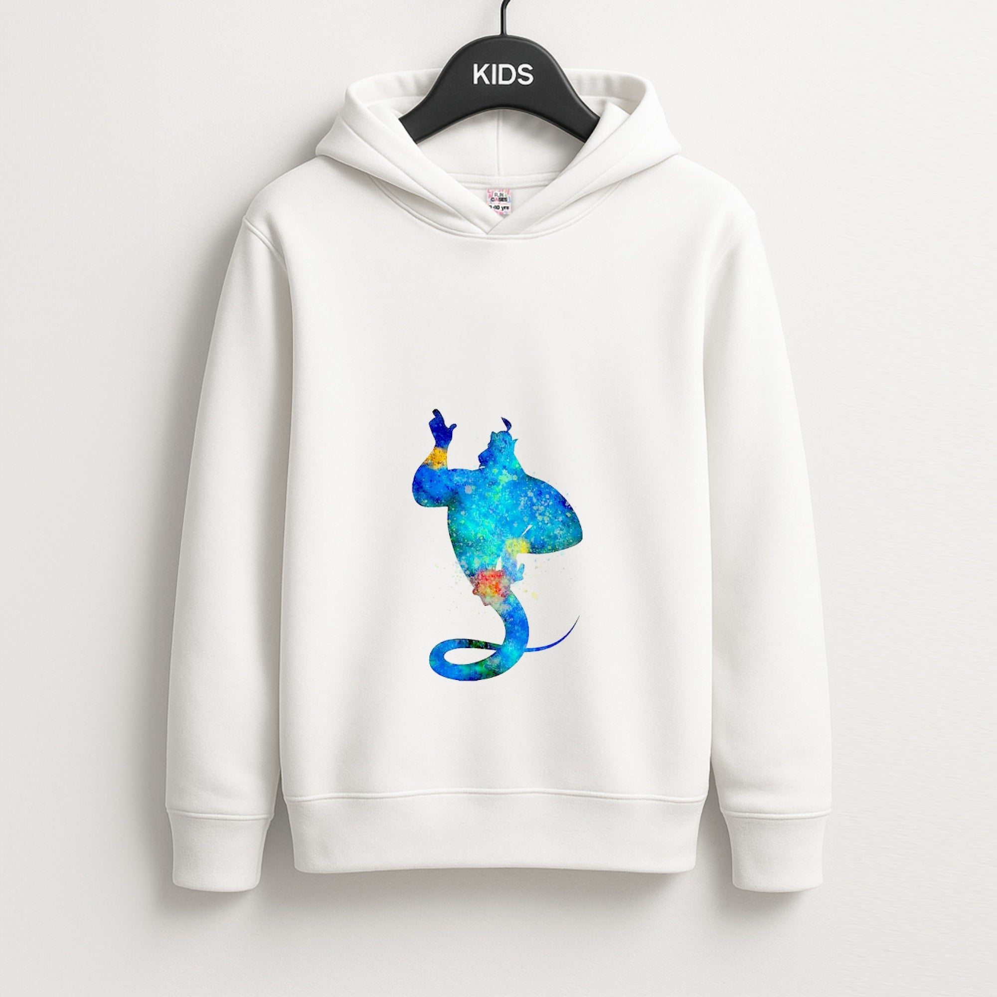 Watercolour Aladdin Fairytale Kids Hoodie