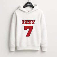 Black And White Stripes - Personalised Football   Kids Hoodie