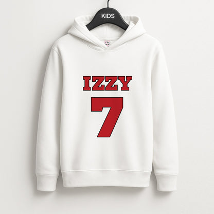 Black And White Stripes - Personalised Football   Unisex Kids Hoodie