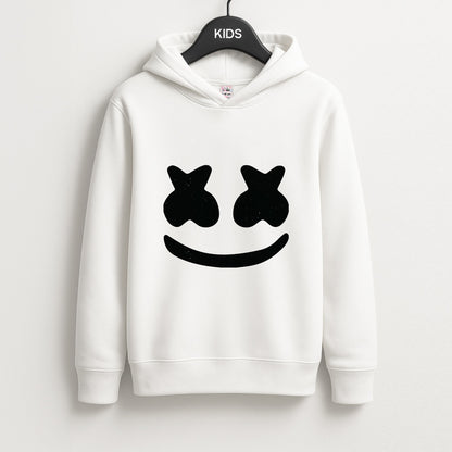 Black And White Helmet In Space  Unisex Kids Hoodie
