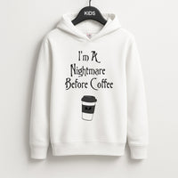 I'm A Nightmare Before Coffee Kids Hoodie