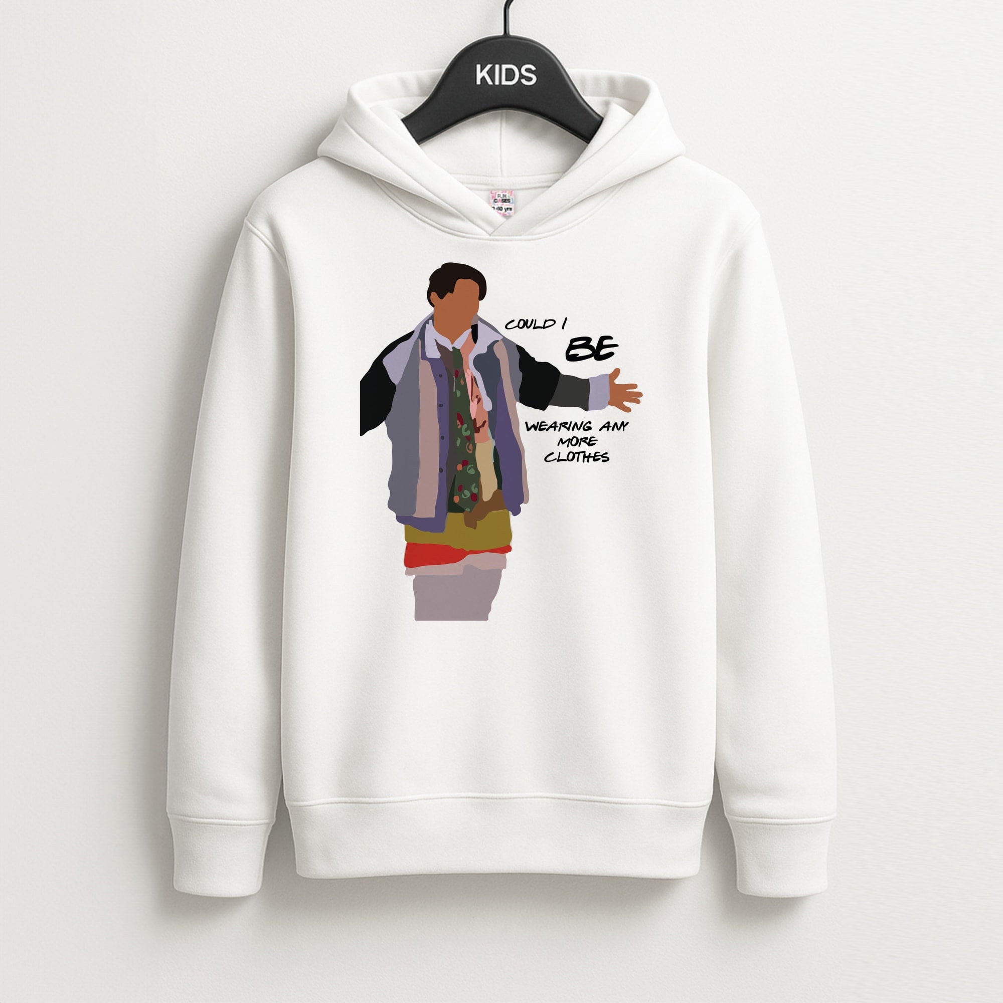 Could I Be Wearing Any More Clothes Kids Hoodie