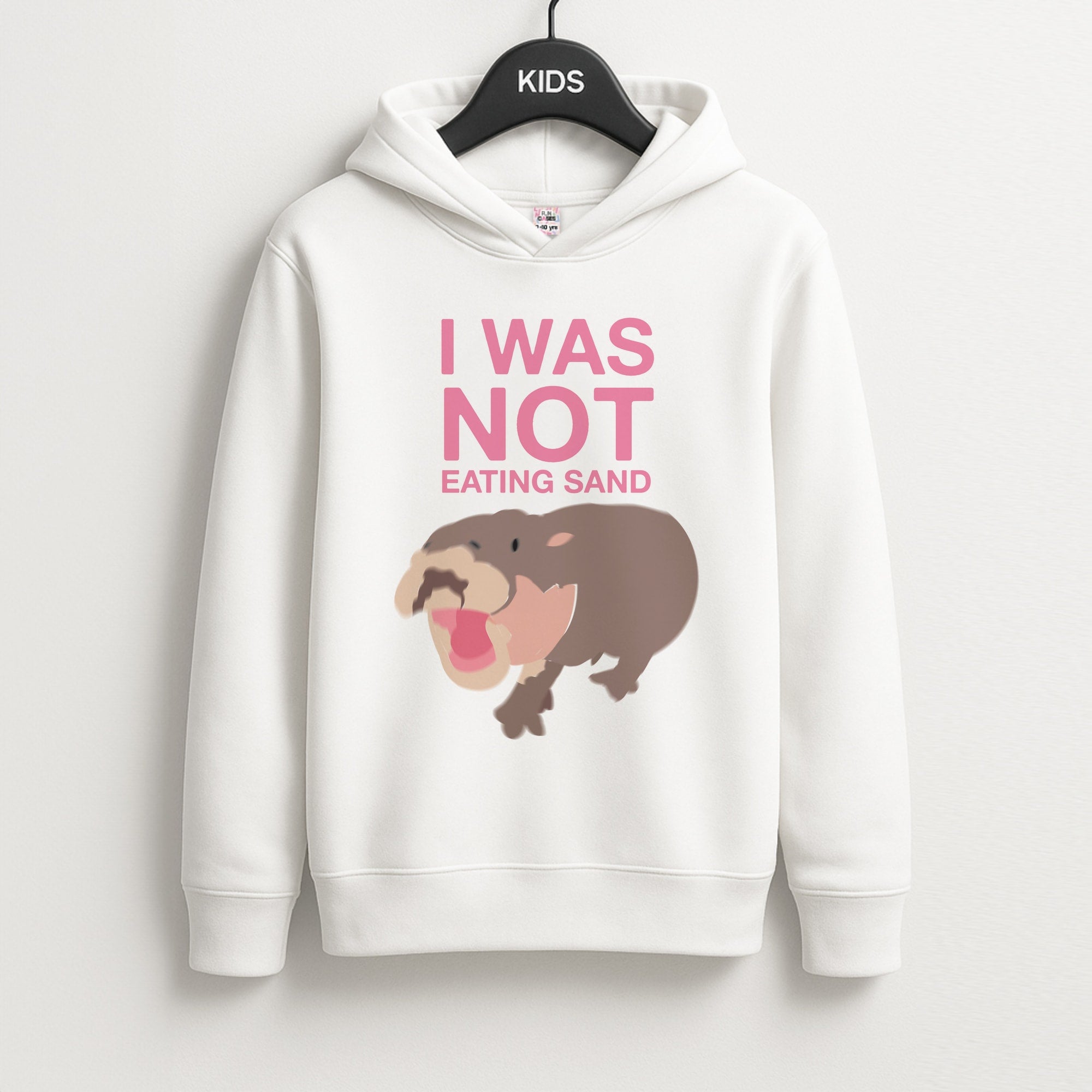 I Was Not Eating Sand Unisex Kids Hoodie