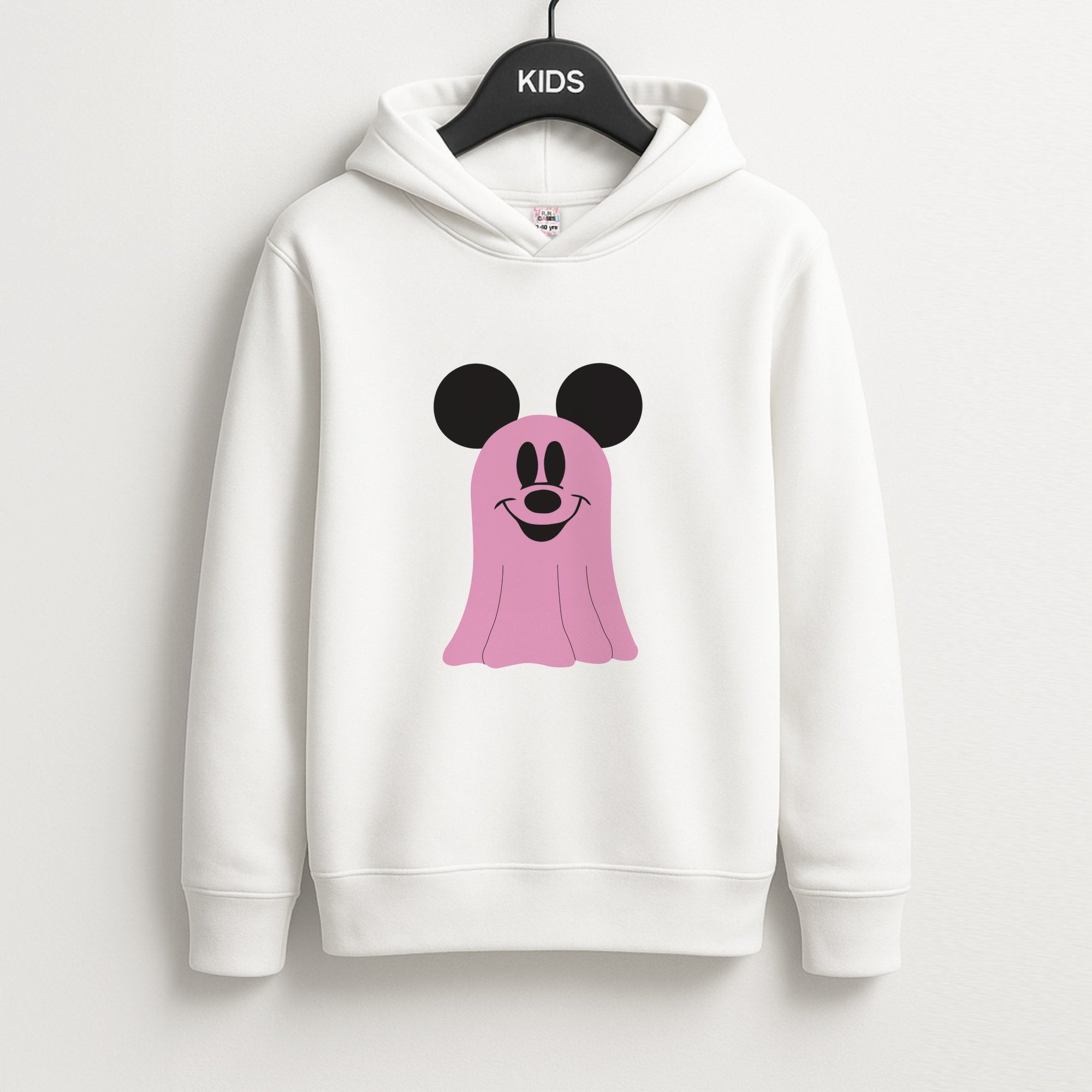 Mouse Ghost Pattern Halloween Unisex Kids Hoodie