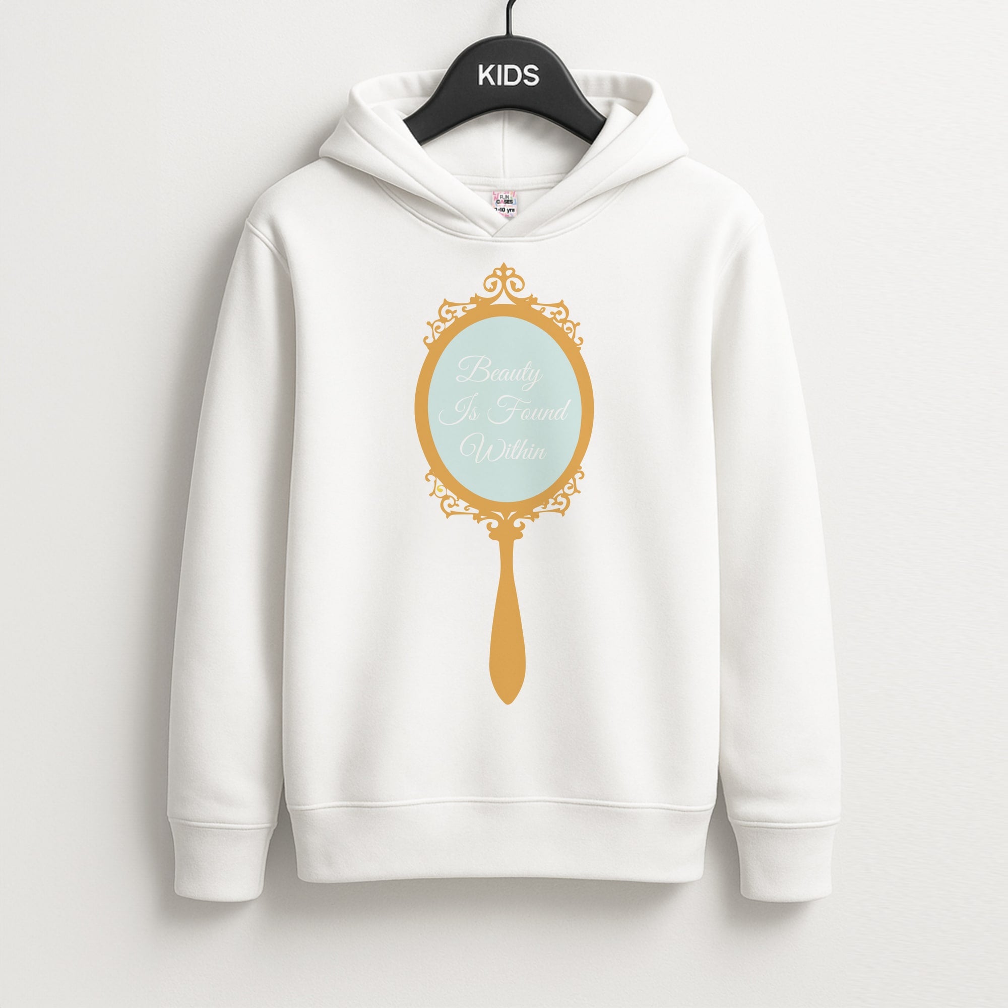 Beauty Is Found Within Mirror Unisex Kids Hoodie