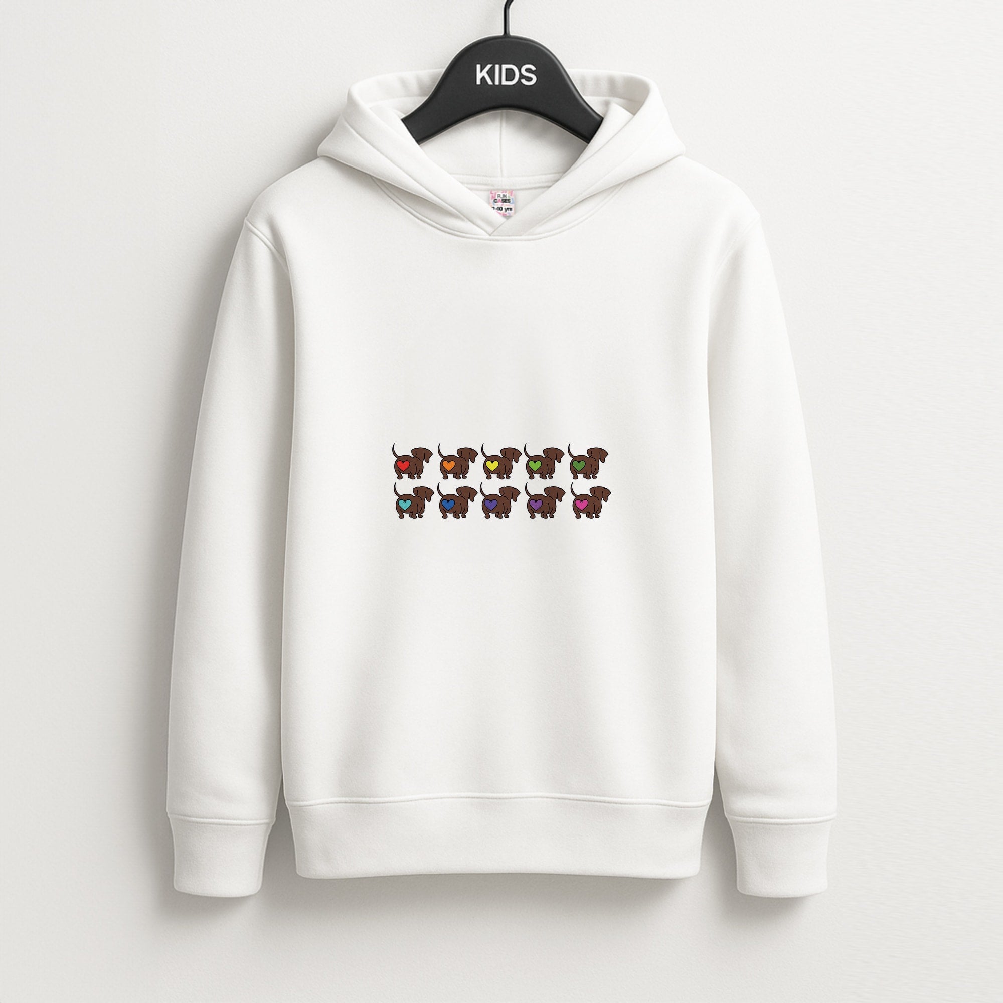 Love hearts - Dachshunds Kids Hoodie