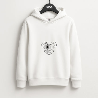 Fairytale Mouse Spider Web - Halloween Unisex Kids Hoodie
