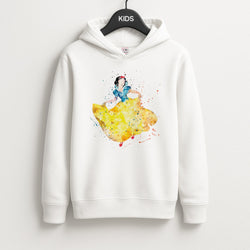 Watercolour Snow White Fairytale Kids Hoodie