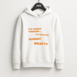 It's Friday Theeeen Unisex Kids Hoodie