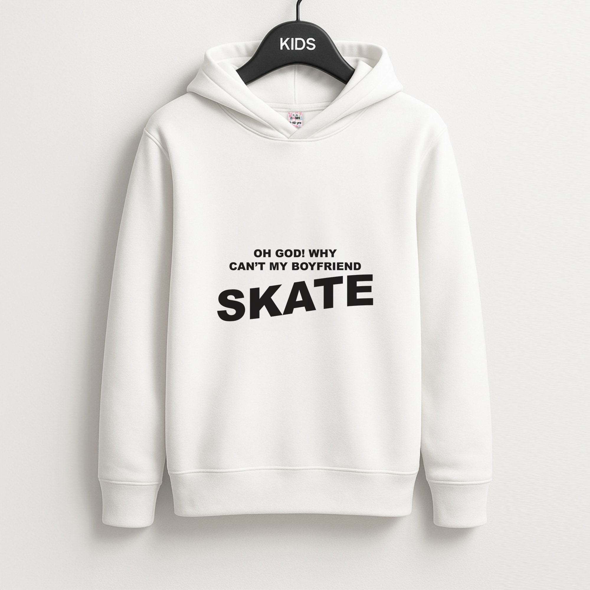 Why Can't My Boyfriend Skate? - Skate Aesthetic  Kids Hoodie
