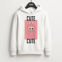 Cute Pink Monster Kids Hoodie