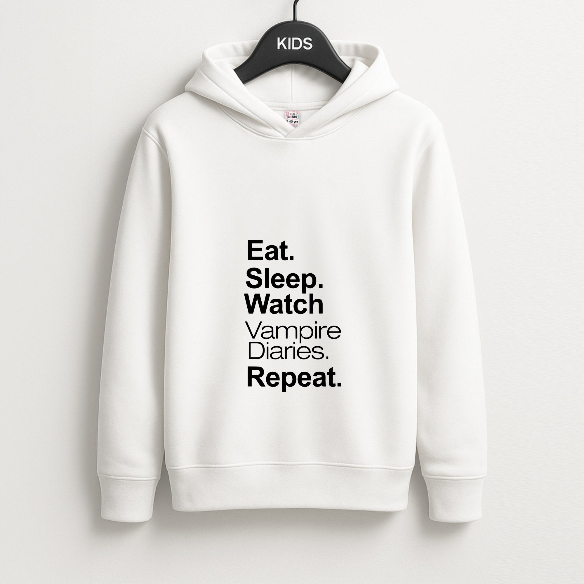 Eat Sleep Watch VPD Repeat Unisex Kids Hoodie