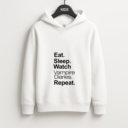 Eat Sleep Watch VPD Repeat Unisex Kids Hoodie