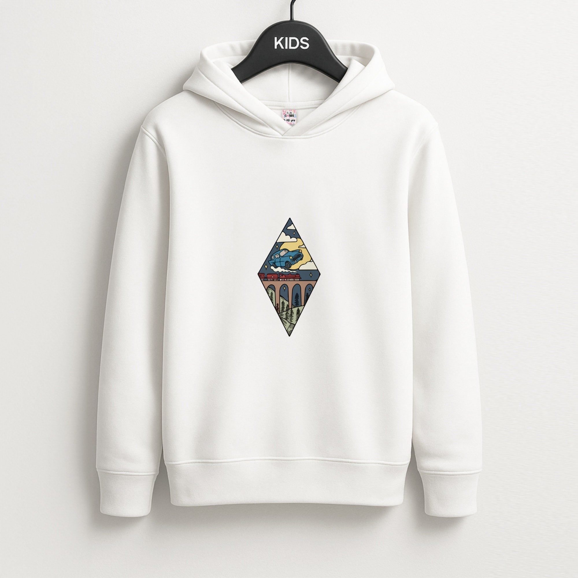 Flying Car Kids Hoodie