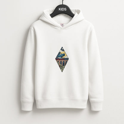 Flying Car Unisex Kids Hoodie