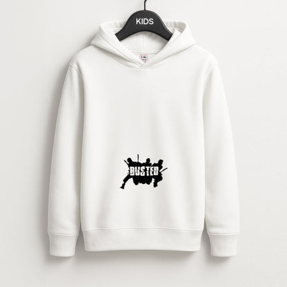 Splatter Text - Bust Band Unisex Kids Hoodie