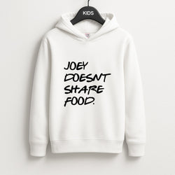 Joey Doesn't Share Food, Black Unisex Kids Hoodie