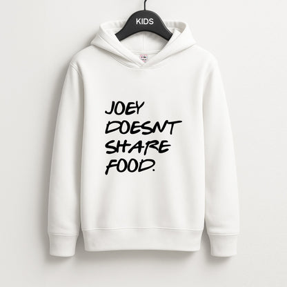 Joey Doesn't Share Food, Black Unisex Kids Hoodie