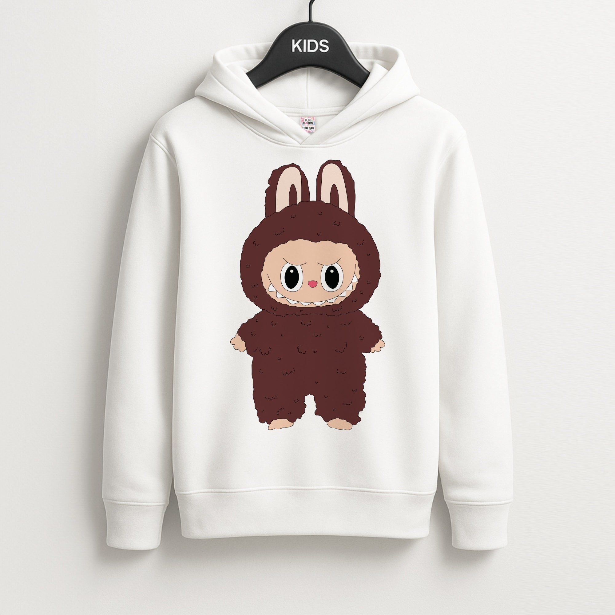 Cute Brown Monster Unisex Kids Hoodie