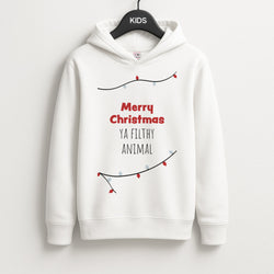 Merry Christmas Ya Filthy Animal Unisex Kids Hoodie