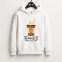 Learn How To Make A Pumpkin Spice Latte - Halloween Queens Kids Hoodie