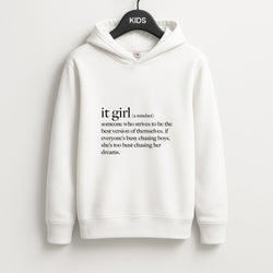 It Girl - Clean Girl Aesthetic Unisex Kids Hoodie