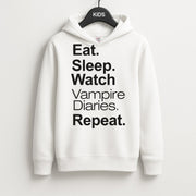Eat Sleep Watch VPD Repeat Kids Hoodie 1