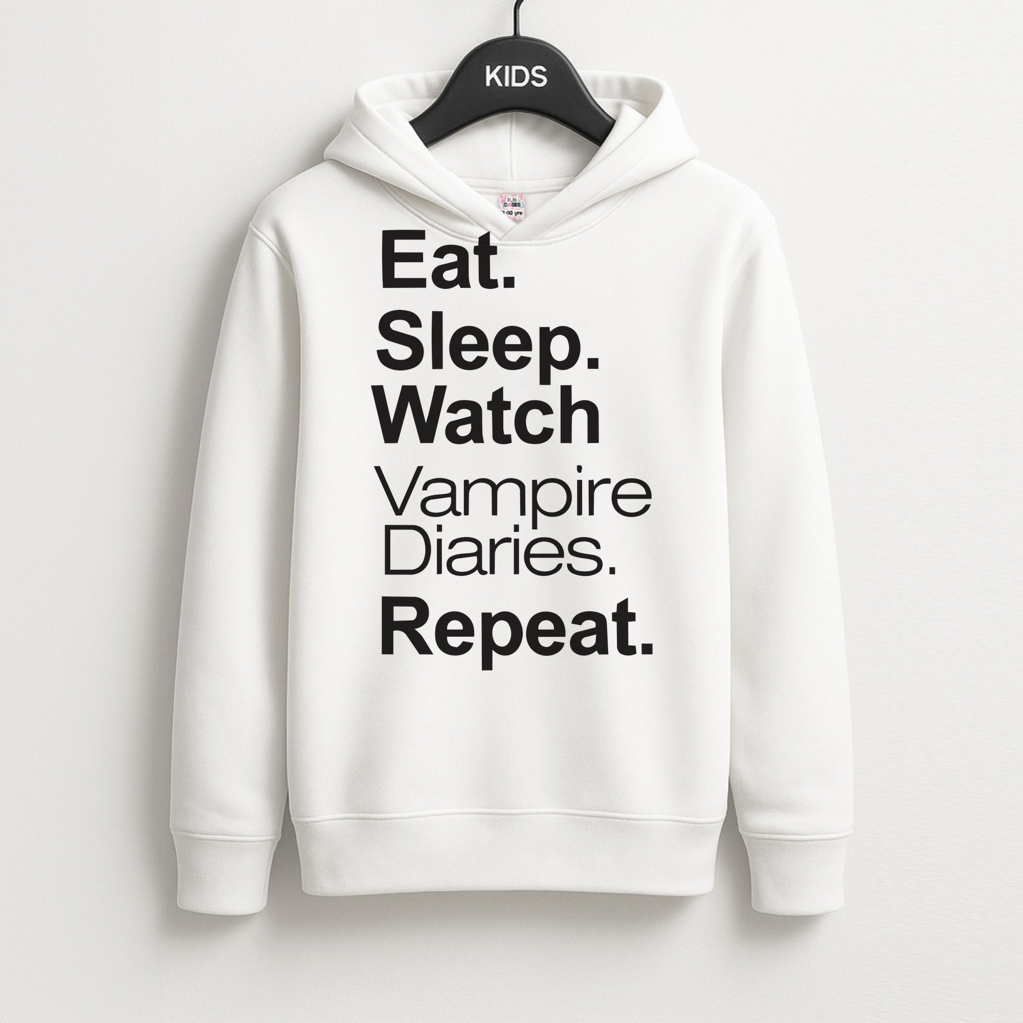 Eat Sleep Watch VPD Repeat Kids Hoodie