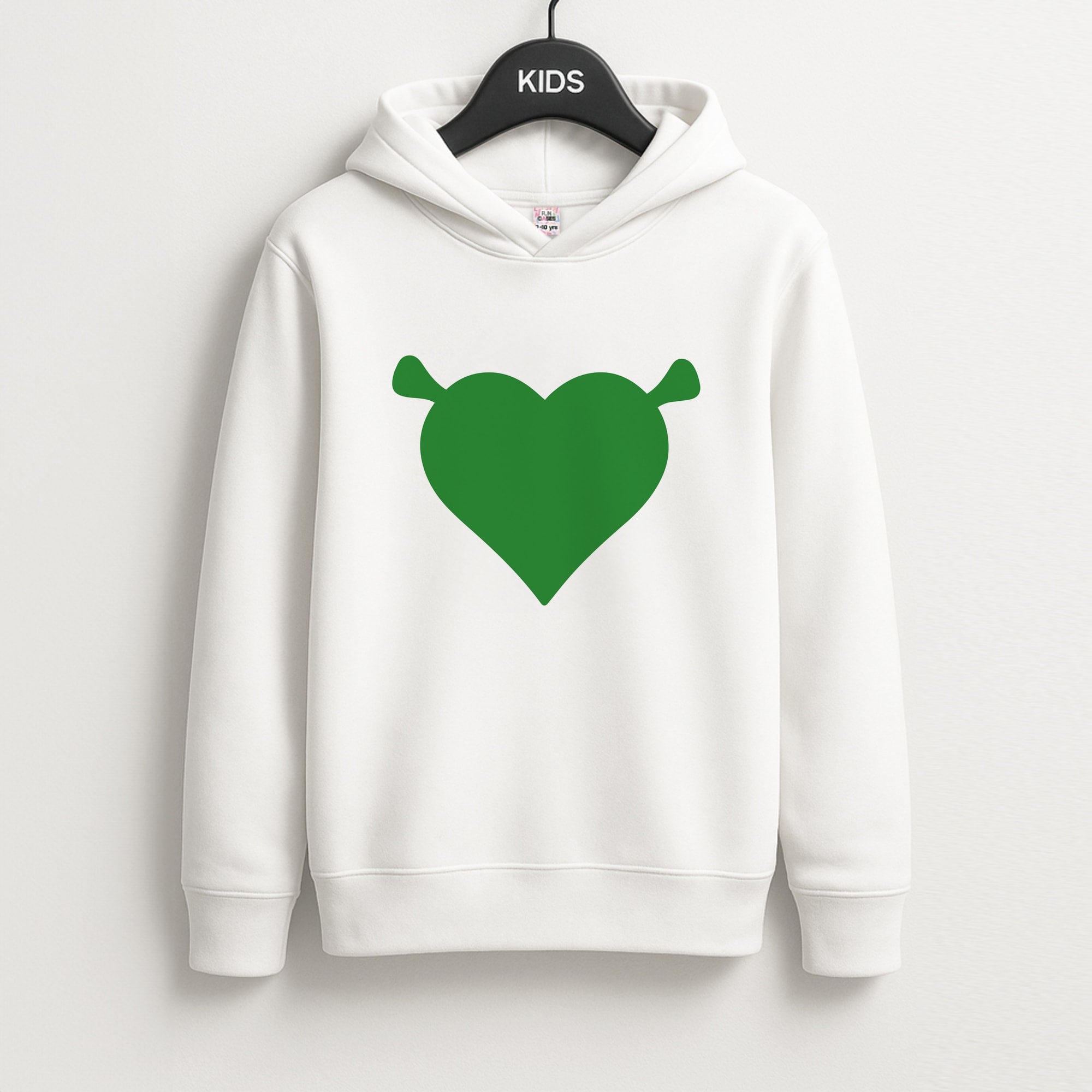 Green Ogre Heart Kids Hoodie