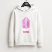 BTS Army Pink - K Pop Kids Hoodie 1