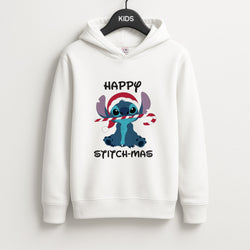 Happy Blue Alienmas - Christmas Unisex Kids Hoodie