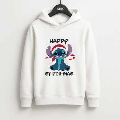 Happy Blue Alienmas - Christmas Unisex Kids Hoodie