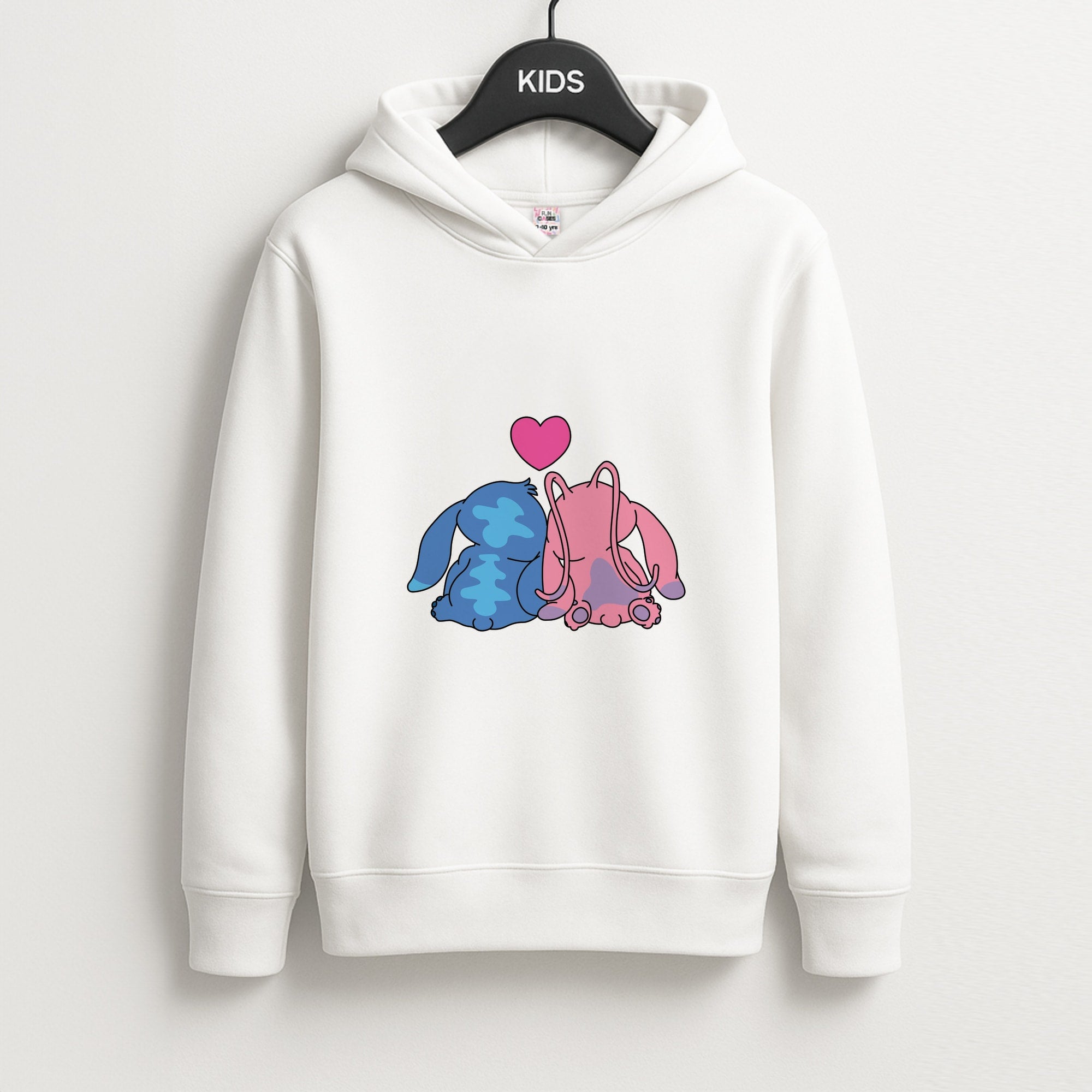 In Love - Pink Alien Unisex Kids Hoodie