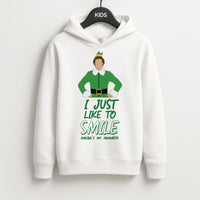 I Just Like To Smile Kids Hoodie