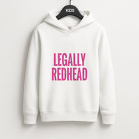 Legally Redhead Kids Hoodie