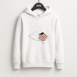 Moom On Grass Unisex Kids Hoodie