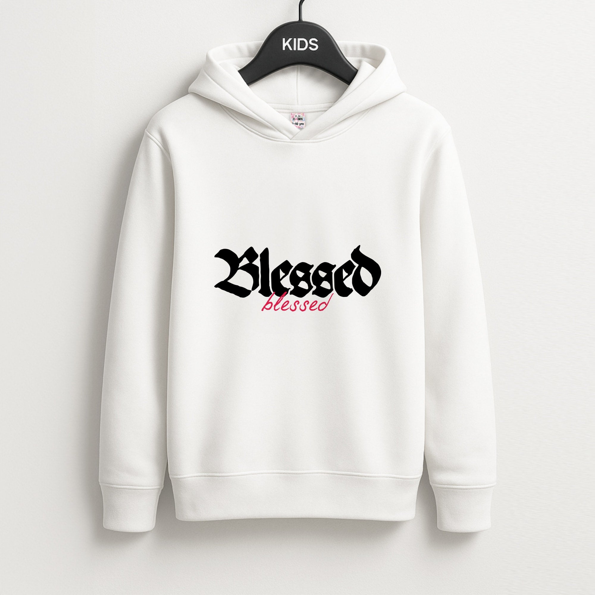 Glitter Blessed Unisex Kids Hoodie