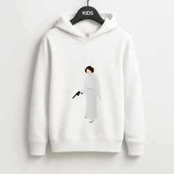 Leia Faceless With Gun Unisex Kids Hoodie